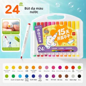 deli | Bút Màu Dạng Tam Giác Không Độc Tan trong Nước 48 Màu