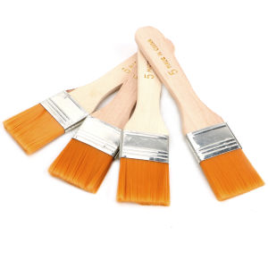 Watercolor Paint Drawing Hair Painting Brush 4Pcs/Set Nylon Oil Paint Brush Acrylic Paints Wood Handles