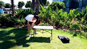 【Lion Lead】Foldable Camping Table Portable Folding Meja Outdoor garden Picnic Table Egg Roll Table Aluminum makan lipat BBQ Aluminium Table Light Furniture Outdoor Barbecue Car Desk for Camping Hiking Picnic