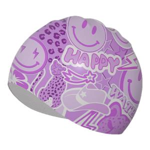 WATERTIME | Waterproof Ear Protecting Large Head Size Non-Pressuring Silicone Swim Cap