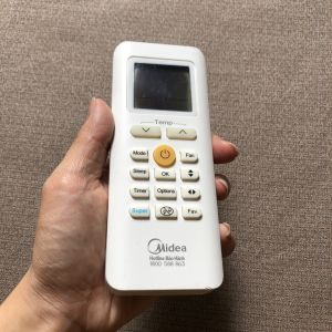 Điều khiển máy lạnh Midea A/C AC RG70E/BGEF RG70C hàng chính hãng mới 95% - tặng kèm pin - Remote từ xa máy lạnh Midea