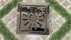 [HCM]Phễu thoát sàn 15x15cm KAG-TS61 (D6cm) chống mùi hôi inox 304 hố ga thoát sàn 15x15cm cho ống D60mm mặt hoa cúc chống mùi hôi thoát nhanh chặn tóc tốt