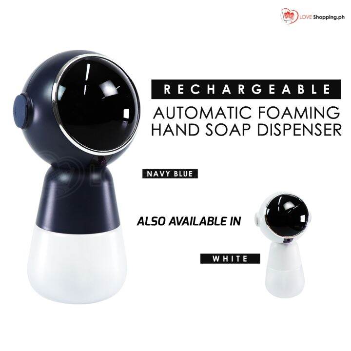 Rechargeable Automatic Foaming Hand Soap Dispenser Kids Soap Dispenser 320ml Robot Touchless Soap Dispenser