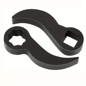 2pcs Car Angle Type Half Axle Disassembly Tool Drive Pry bar Adapter Bar Fits1/2 Ratchet for Disassembling Axles Repair Tool