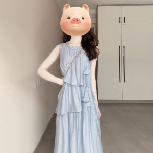 PEIZIXUAN | Đầm Maxi Mùa Hè Thời Trang Không Tay
