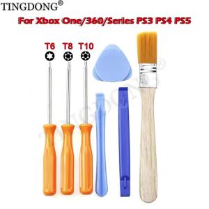 Bộ Tua Vít Torx 1SET T6 T8 T10 Dành Cho Xbox 360 One PS3 PS4 PS5 Dụng Cụ Sửa Chữa Lỗ Chống Phá Phụ Kiện Di Động Cho Máy Chơi Game