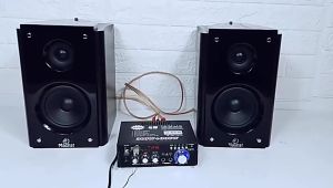 Power Amplifier Stereo Bluetooth FLECO BT-198B PRO 2000W | Ampli Mini Bluetooth Karaoke Indikator Meter VU Suara Surround 2MIC FM AUX USB SD AMP Remote Kontrol | Amplifier Power 2000 W Support USB/SD/FM/MP3 Cocok Untuk Speaker Bluetooth Jumbo Full Bass
