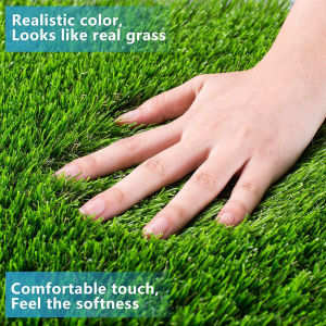 (Buy 1 get 1 free)2*15M Artificial grass mat backdrop decoration wall artificial plants fake grass Plants fake grass for outdoor wedding need garden home decor carpet christmas decorations(Free grape leaves and vines)
