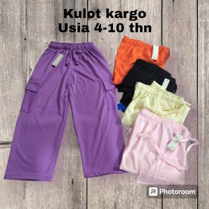 (BISA COD) CELANA KULOT KARGO ANAK
