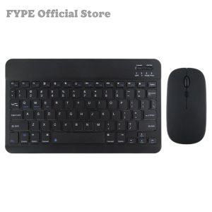 Keyboard Bluetooth dan Mouse Wireless 10 Inch Lightweight Portable PC Tablet IOS Android Hp