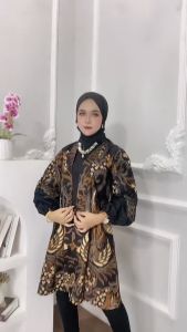 KARDIGAN OUTER BATIK BERLENGAN BALON ALL SIZE