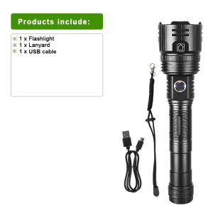 Super Powerful LED Flashlight 600W Rechargeable Torch Light 5000M Long Shot Lantern High Power LED Flashlight Zoomable Hand Lamp