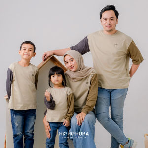 HipHipHuka - Baju Kaos Couple Keluarga Family Set Pakaian Keluarga Harmoni Series
