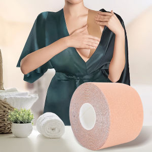 Lovely girls house 5M Boob Tape Women Chest Lifting Tape Push Up Invisible Bra Chest Cover 1 Roll DIY Chest Tape Cut At Will