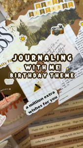 STICKER SCRAPBOOK KIT JOURNALING KIT JURNAL KIT AESTHETIC birthday scrapbook album