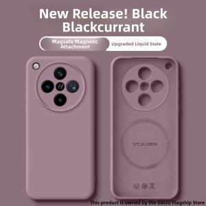 GGUU | Magnetic Soft Liquid Silicone Protective Case For Oppo Findx8 Ultra FIndx8 Pro Findx8S Womens High-End Sensation Small Audience