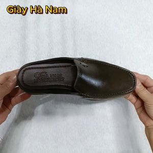 Dép Bít Mũi Nam HA NAM Da Bò Thật Cao Cấp GSB20167