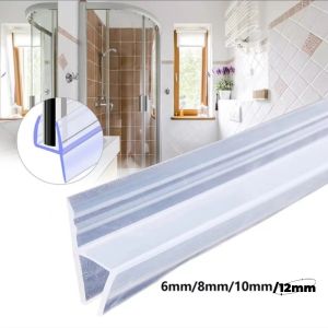 Silicone Shower Screen Seal Sliding Strip Plastic Rubber for Bath Room F/h6/8/10/12MM Door Window Glass Fixture Accessories