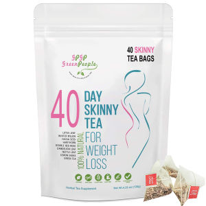 Skinny Tea Detox Tea Support Goals for Detox Cleanse Flat Belly Bloating Healthy Weight and Digestive Health - Women & Men