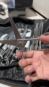 TIYA NATY Heavy-Duty Asero Barber Scissors Gunting Hand-Forged by Tabaco Albay Blacksmiths