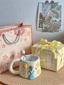 Creative Ceramic Mugs High Aesthetic Value Water Cups for Womens Birthday Gifts Nurses Day Mothers Day Teachers Day Gifts