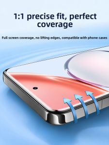 XUANWEI | Huawei Honor 70 Plus Compatible Tempered Glass Liquid Crystal Full Coverage Privacy Protection Soft Film