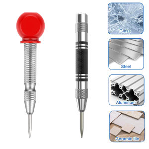 Automatic Center Punch Kerner Woodworking Metal Puncher Steel Hole Self Pin Mark Spring Loaded Dent Marker Hand Tool Carpenter