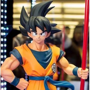 Bandai | Hot Dragon Ball Son Goku Super Saiyan Anime Figure 22cm Goku DBZ Action Figure Model Gifts Collectible Figurines for Kids