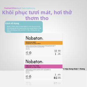 Nobaton | Dung Dịch Xịt Hơi Thở Mát Lạnh Từ Tinh Dầu Thiên Nhiên