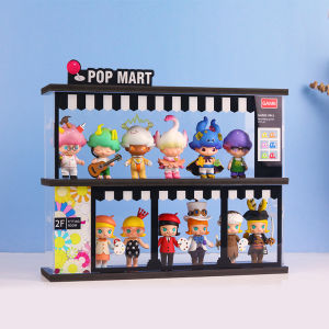 POPMART Dustproof Display Storage Box Toy Vending Machine Blind Box Figure Organizer Case Rectangular Clear Acrylic Box