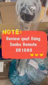 Quạt Đứng Điều Khiển Từ Xa Senko DR1608 - Công Suất 65w - Có Chức Năng Hẹn Giờ - Hàng Chính Hãng - Bảo Hành 24 Tháng