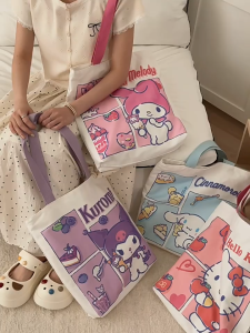 Sanrio Character Tote Bag Simple Student Tuition Bag Shopping bag
