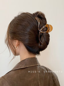 Large Line Grip Frosted Clip Headdress Hairpin Female Back Head 2023 New Arrival Fancy Updo Shark Clip