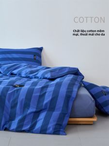 Bộ Drap Mùa Cả Năm Sang Trọng Sọc 100% Cotton