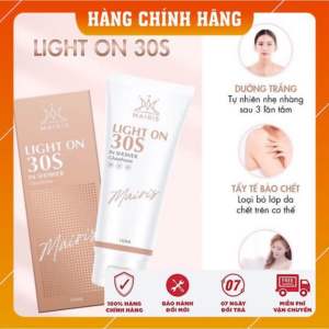 [ Chính Hãng ] Tắm Trắng Cao Cấp Light On 30s Mairis Giúp Da Trắng Sáng Mềm Mịn Có Tẩy Tế Bào Chết