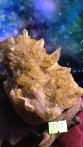 Đá THACH Anh VÀNG pha lê tự nhiên trong suốt vàng Citrine thanh tẩy thiền định tarot cực mạnh Clear Quartz Natural 501