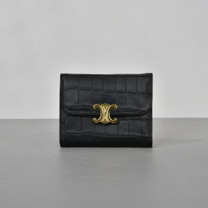 กระเป๋าสตางค์หนังแท้สั้นสำหรับผู้หญิง ดีไซน์เก๋ไก๋ กระเป๋าใส่บัตรแบบพับได้ กระเป๋าใส่เงิน กระเป๋าแฟชั่นขนาดเล็ก กระเป๋าสะพายข้างแบบหนังวัว