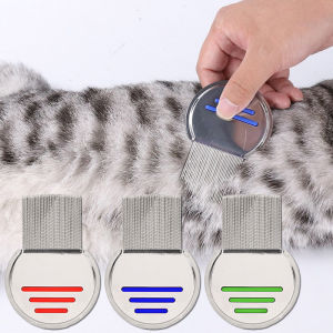 1PCS Stainless Steel Metal Teeth Lice Comb Remove Nits Free Rid Headlice Metal Toothed With Handle For Pet Tool Dust Removal