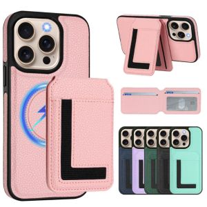 Luxury Case For iPhone 16 15 14 Plus 13 Pro Max  2 In 1 Detachable Magnetic Card Slot Holder Wallet Leather Phone Cover