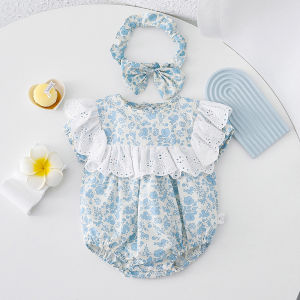 Pure ผ้าฝ้าย เด็กทารก เด็กผู้หญิง s Short Sleeve เดรส ฤดูร้อน Triangle บอดี้สูท Princess กระโปรง เสื้อผ้าเด็ก เด็กทารก เด็กผู้หญิง ชุด