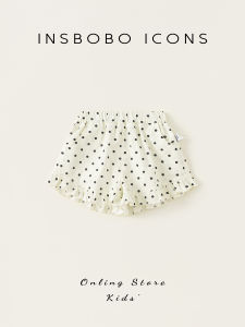 insbobo | Quần Shorts Nữ Họa Tiết Chấm Bi Nhẹ