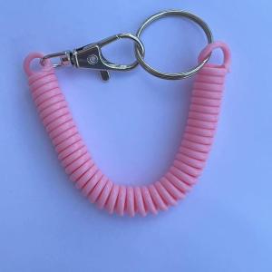 Elastic Alloy Spring Keychain Lanyard Mobile Phone Anti-Loss Safety Rope Hook Garden Irrigation System Accessory Key Holder