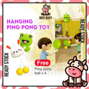 Moo Baby Kids Ping Pong Mainan Ping Pong Gantung Family Game Indoor Hanging Table Tennis Family Games Kids Indoor Games