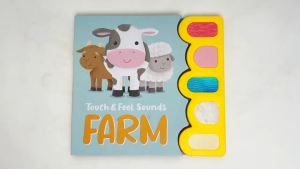 Noisy Farm Animals Sensory Touch and Feel Sound Book For Toddlers & Babies