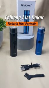 KAMJE Alat Cukur Kumis dan Jenggot Elektrik Mini Portable Serbaguna