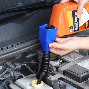 Makery【Ready in Stock】 Universal Detachable Plastic Funnel Car Motorcycle Refueling Funnel for Gasoline Engine Oil 1Pc