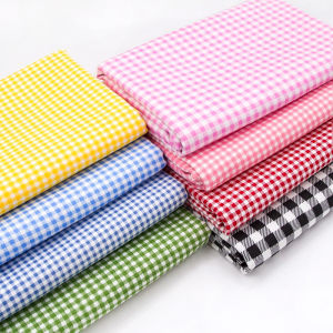 Pure Cotton Plaid Fabric for Shirt Skirt Bedding Quilt Cover Sheet DIY Handcraft Home Decoration Tablecloth Country Style