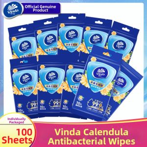 Vinda | Portable Antibacterial Wet Wipes with Calendula