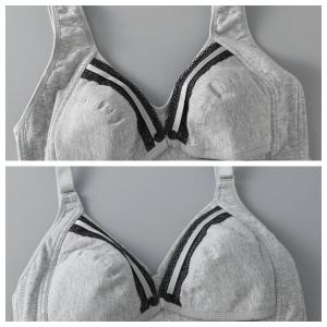 Áo Ngực Cho Bà Bầu Mùa Hè Không Dây Không Có Lớp Lót Mỏng Có Khóa Kéo Phía Trước Cỡ Lớn Cho Bà Bầu Sau Sinh