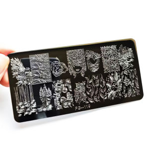 Fruit Cartoon Nail Art Templates Natural Animal Snake Flower Grass Tree Image Nail Stamping Plates Stamper Manicure Decoration